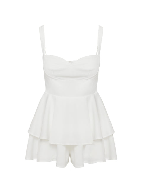 Linnie Romper White