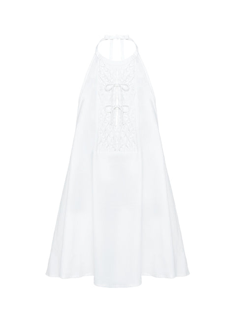 product Princess Polly Loreena Mini Dress White High Neck 