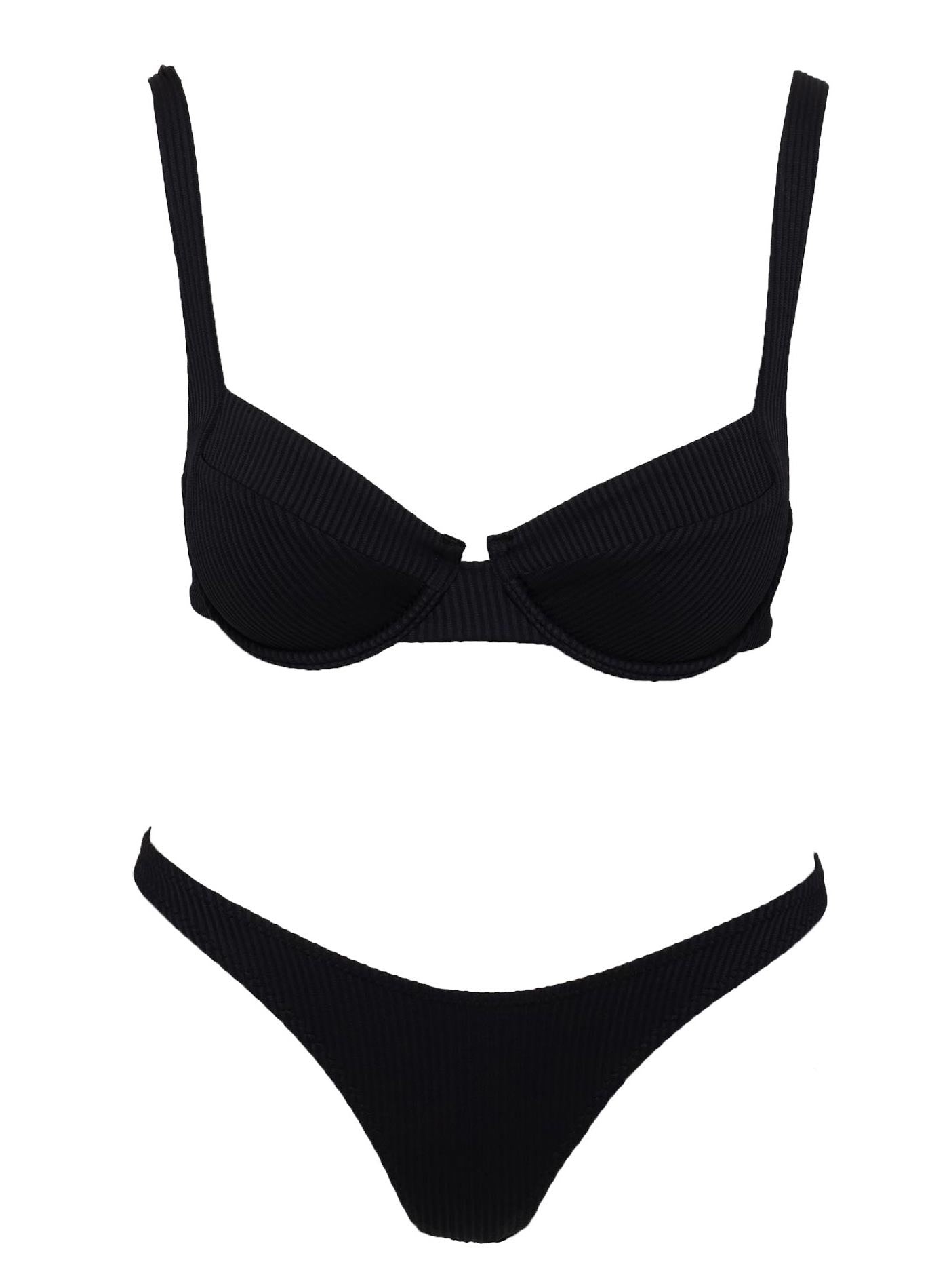 Black Bikini bottoms High cut leg, cheeky cut bottoms, thin sides