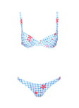 Love Letters Underwire Bikini Top Gingham / Floral