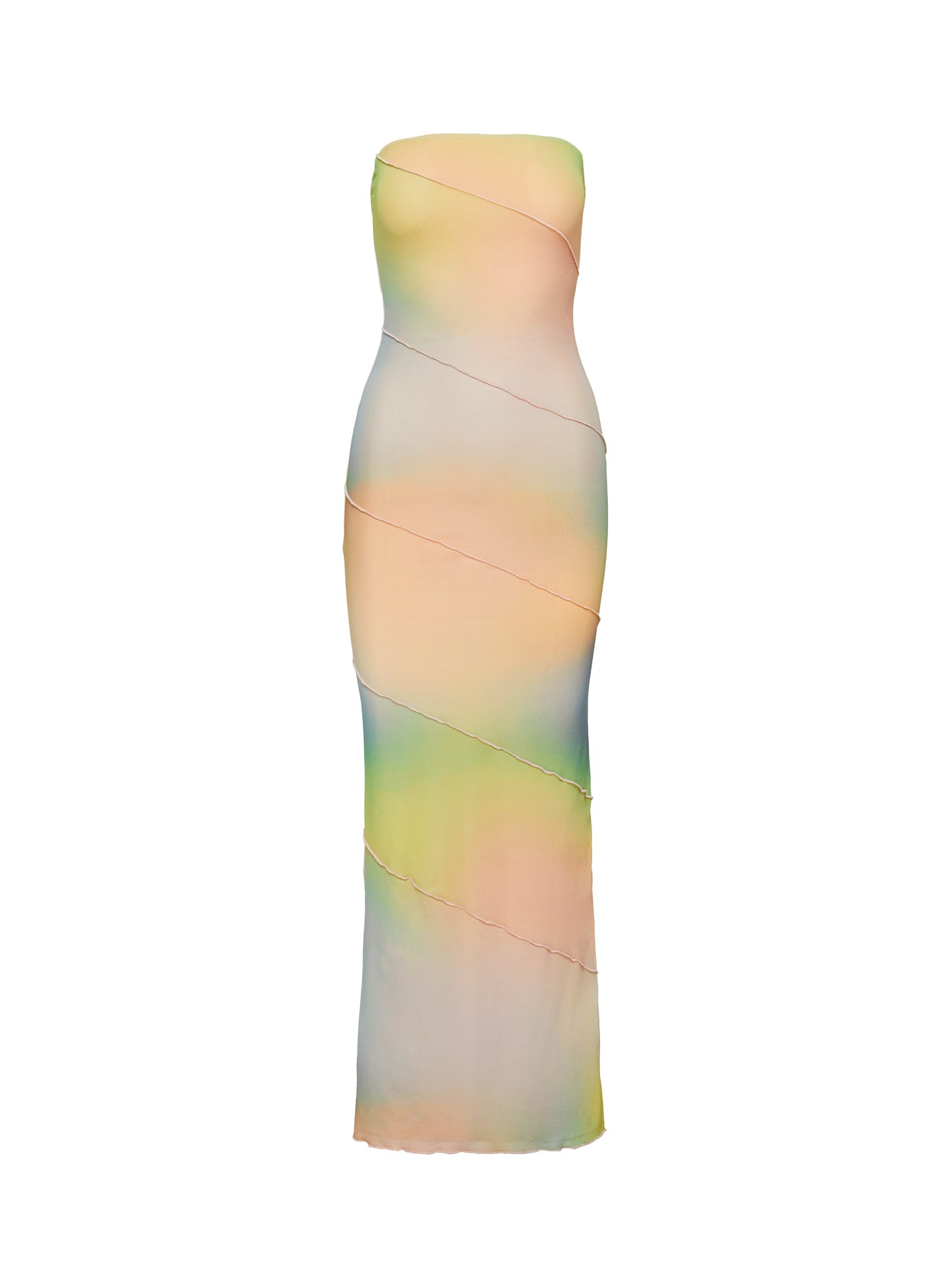 product Princess Polly Luela Maxi Dress Tie Dye Multi Straight Neck 