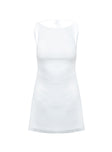 Lukea Sleeveless Mini Dress White