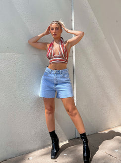 product Laurena Denim Shorts Tall Princess Polly High Waisted Shorts 