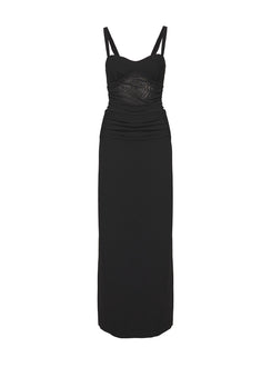 product Princess Polly Mazzola Maxi Dress Black Sweetheart Neckline 