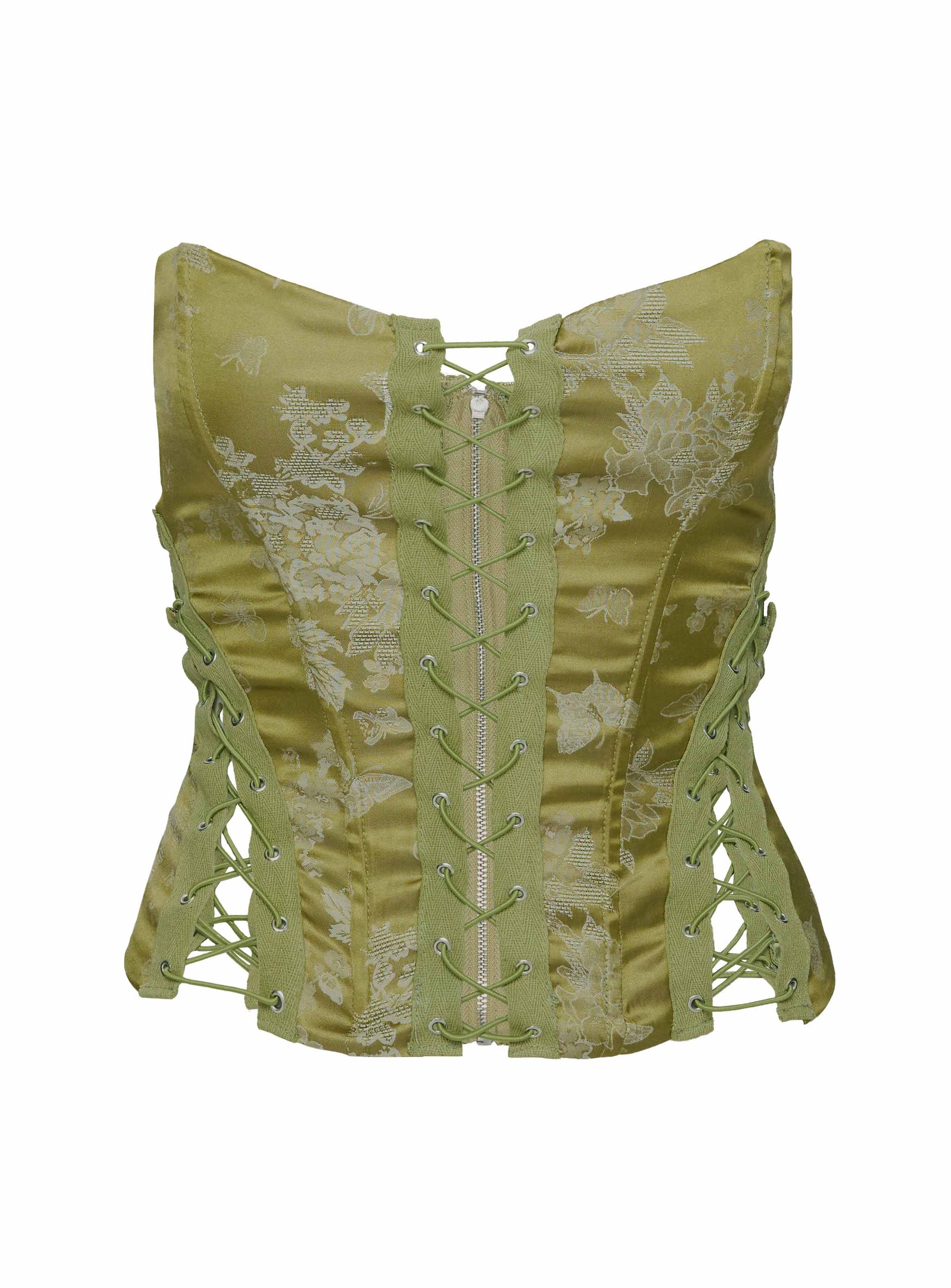 product Princess Polly Mochi Corset Top Green Sleeveless Sweetheart 