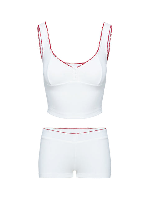 Motif Rib Sleep Set Ivory