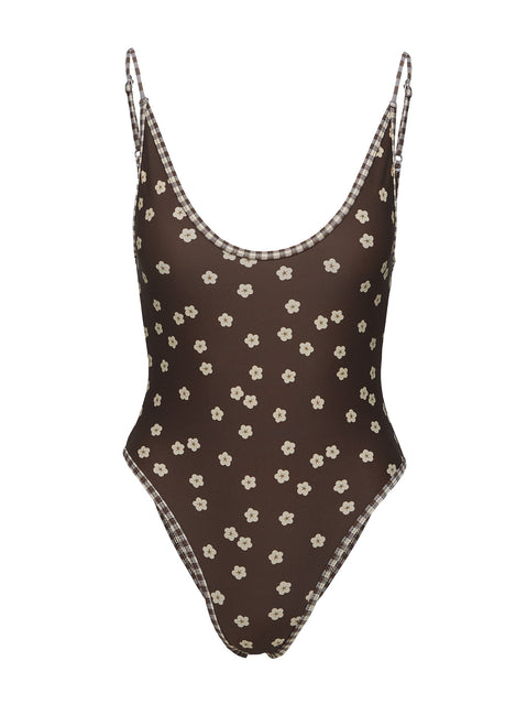 Mullen One Piece Brown Floral