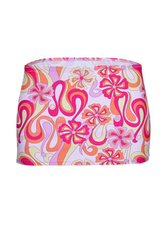 Mizza Swim Skirt Pink Retro Floral