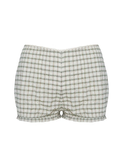 product Princess Polly Mousie Micro Shorts Cream Plaid Low Rise Shorts 