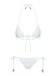 Naples Ring Triangle Bikini Top White