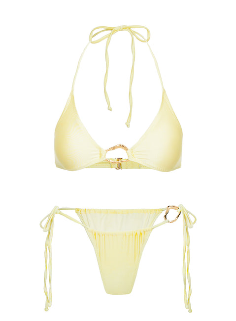 Nautilus Triangle Bikini Top Yellow