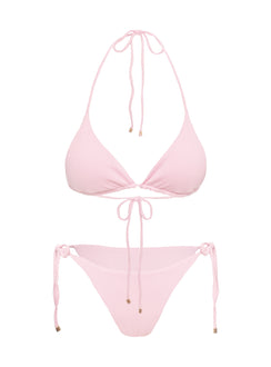 Nevaeh Triangle Bikini Top Pale Pink