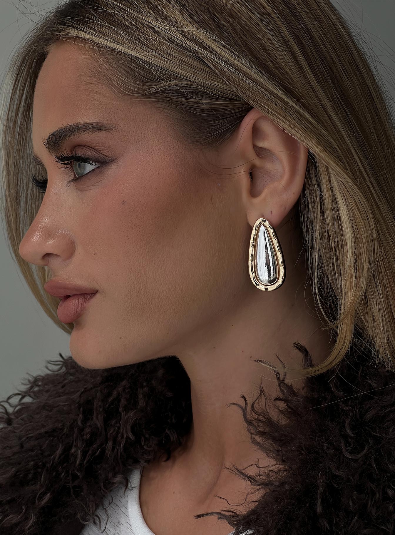 Natilee Teardrop Stud Earrings Multi