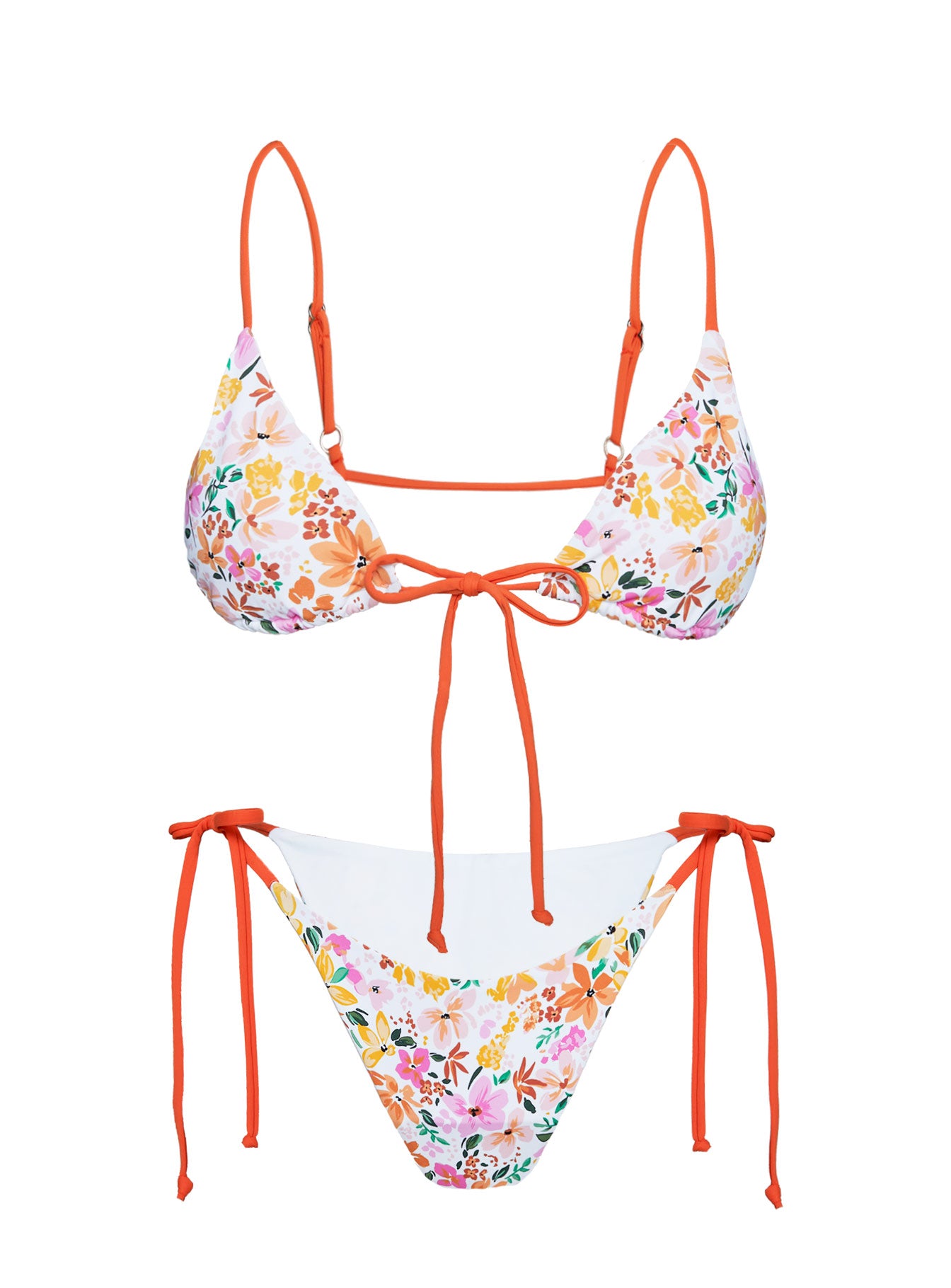 Love And Light Tie Side Bikini Bottoms Multi Floral
