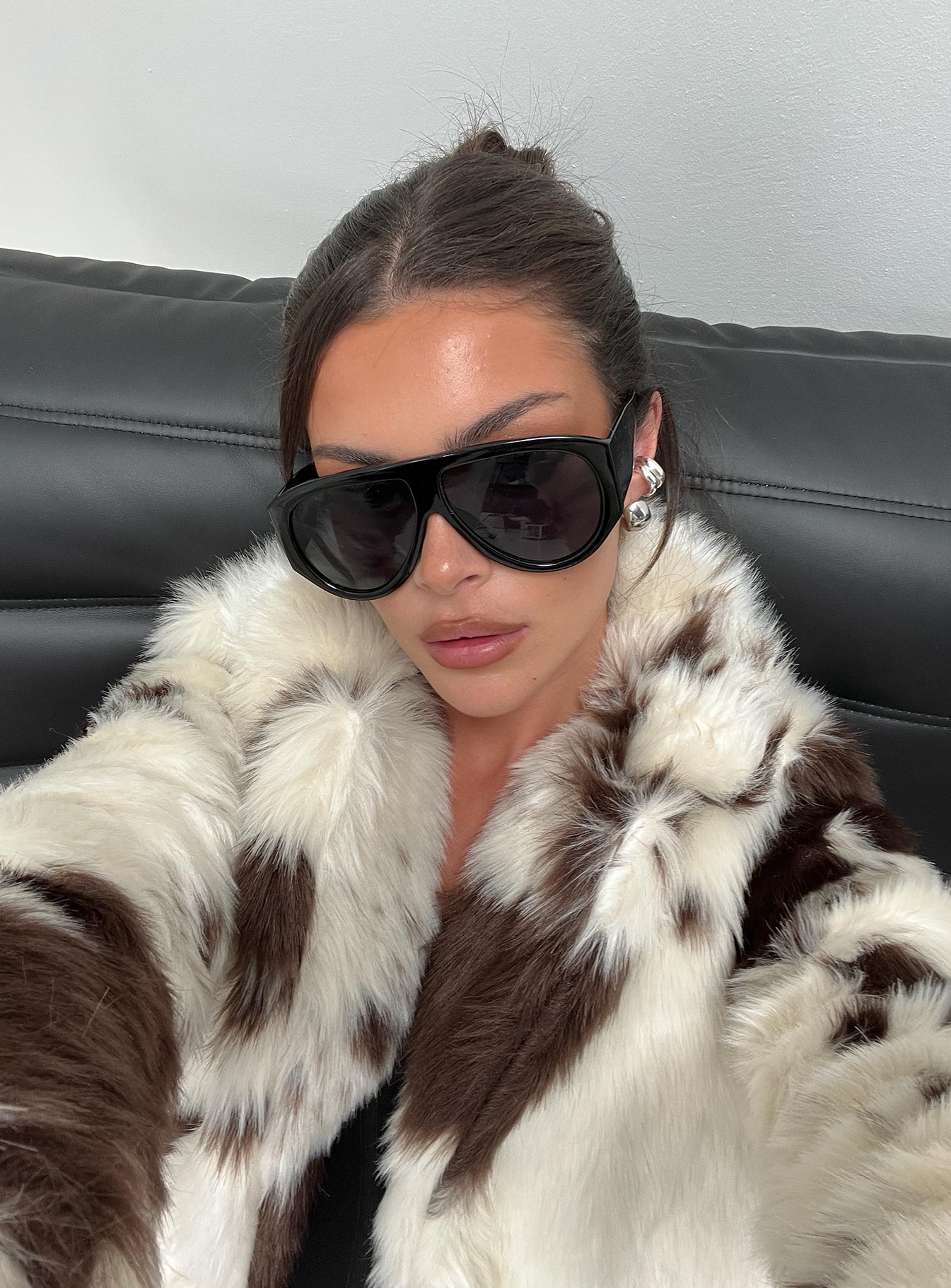 Nobody But You Oversized Sunglasses Black