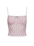 On A Cloud Pointelle Sleep Tank Top Pink Cherry