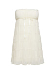 Opalette Strapless Mini Dress Cream