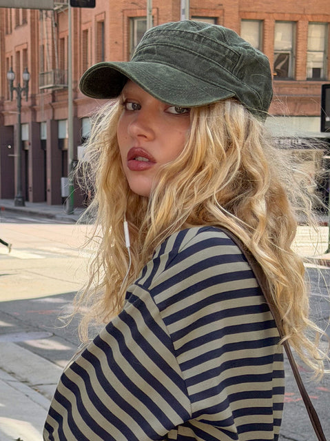 Odera Militär-Cap, verwaschenes Khaki