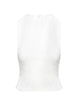 Penelopie Backless Top White