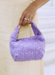 Pick Sides Sequin Bag Purple