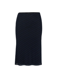product Princess Polly Quincey Bias Cut Midi Skirt Navy Midi Skirts 