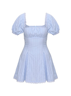 product Princess Polly Rabatia Mini Dress Blue Square Neck 