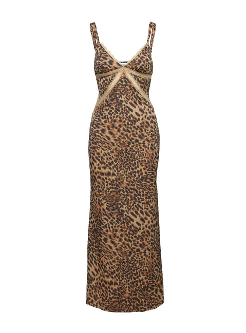 Sanctuary Maxi Dress Leopard