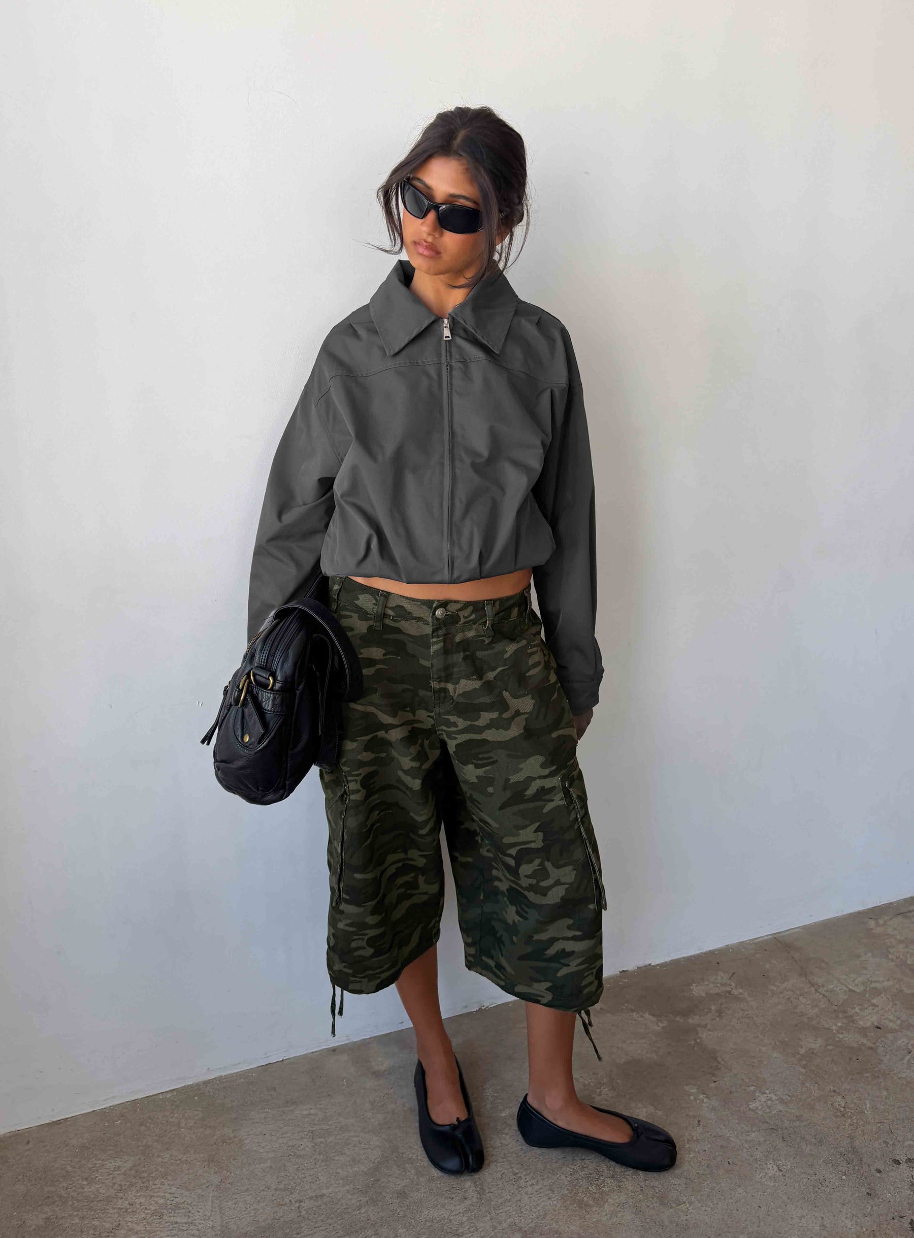Hudsen Longline Cargo Shorts Camo