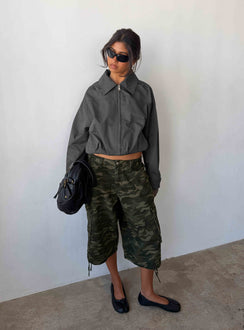 Hudsen Longline Cargo Shorts Camo