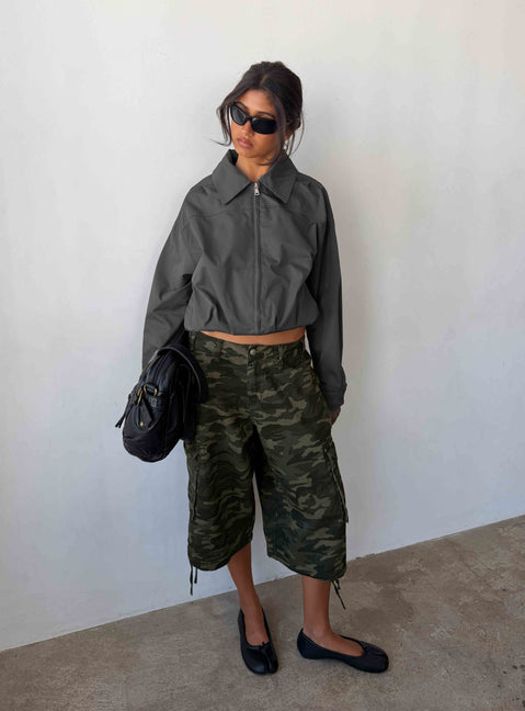 Hudsen Longline Cargo Shorts Camo