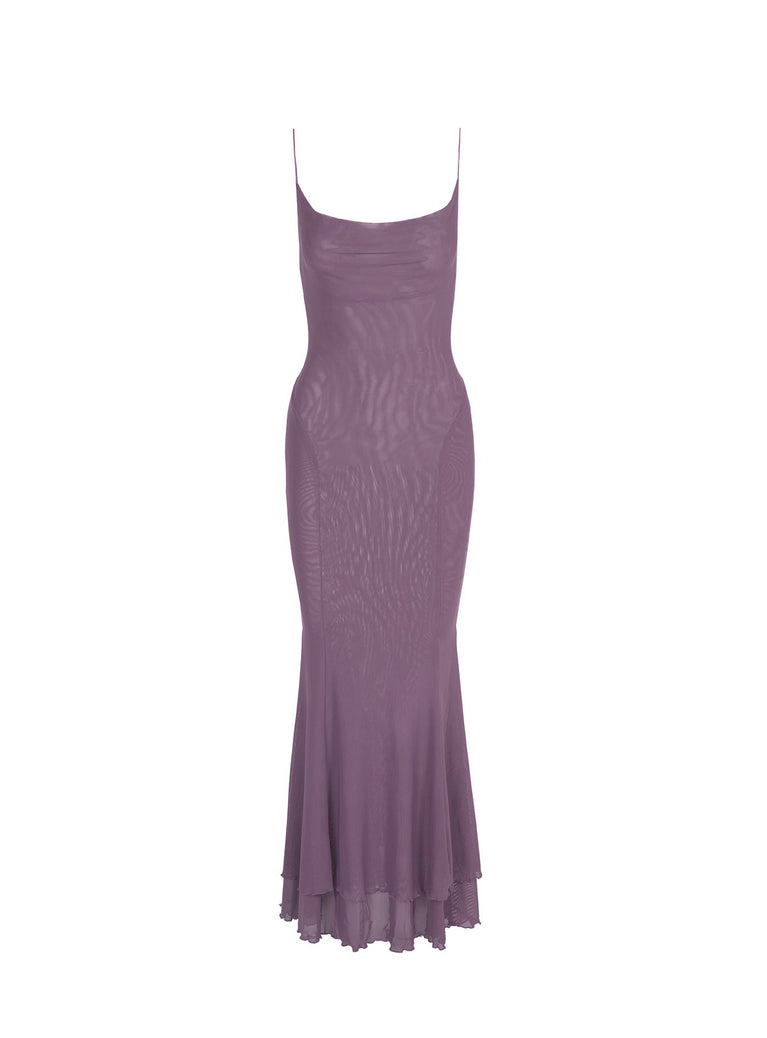Sikora Vintage Maxi Dress Purple