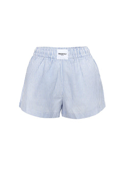 product Princess Polly Sincar Boxer Shorts Blue / White Stripe High Waisted Shorts 