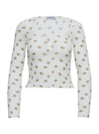 Sleepytea Pointelle Sleep Long Sleeve Top Multi