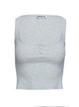 Sleepytea Rib Sleep Tank Top Grey