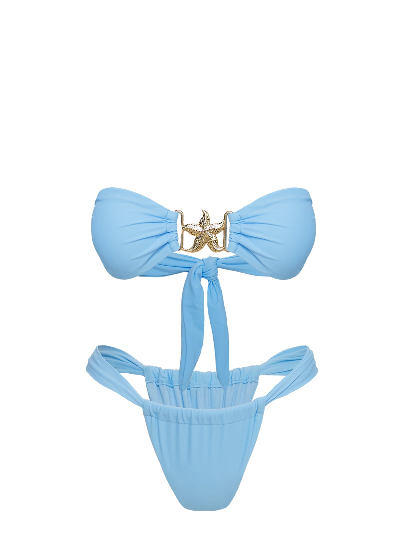 So Sunkissed Hardware Detail Bikini Top Blue