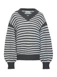 Soloman Sweater Grey Stripe