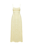 product Princess Polly South Of France Sheer Maxi Dress Yellow Petite Square Neck 