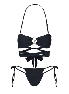 Southall Strapless Bikini Top Black