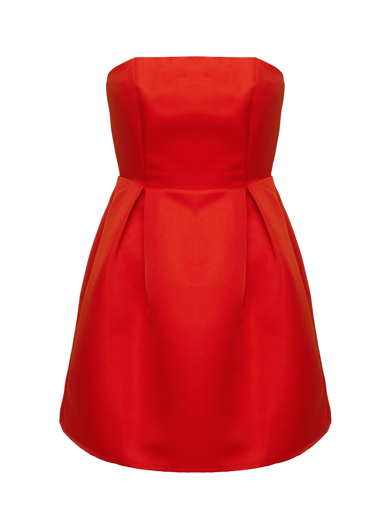 product Princess Polly Spader Corset Mini Dress Red Straight Neck 