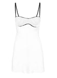 Princess Polly Square Neck  Stassey Mini Dress White