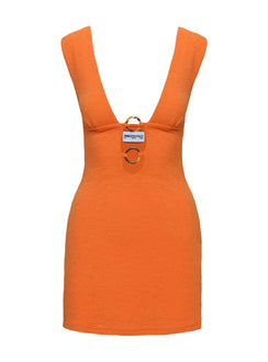 product Princess Polly Steward Mini Dress Orange Plunger 