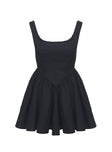 Straplie Mini Dress Black