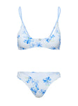 Summit Ruched Bikini Top Blue / White