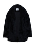 Super Trouper Faux Fur Jacket Black