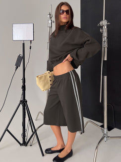 Sayllor Longline Sweat Shorts Iron Grey