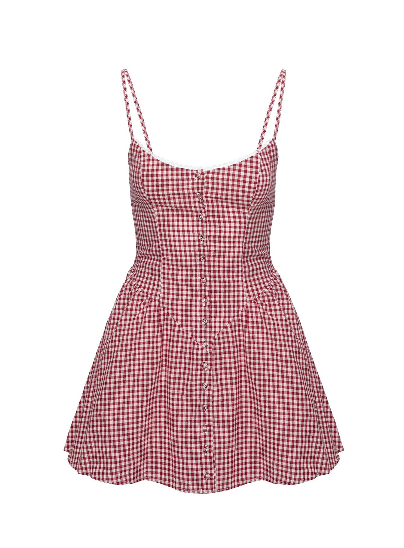 Toulouse Mini Dress Red Gingham | Princess Polly Toulouse Mini Dress Red Gingham | Princess Polly