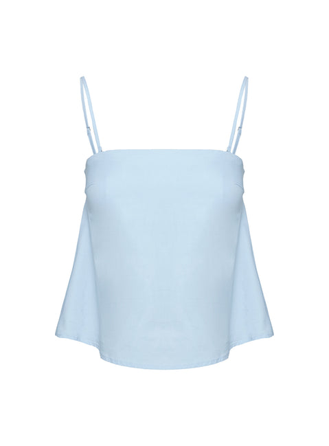 product Princess Polly Trapeze Strapless Top Blue Sleeveless Square Neck 