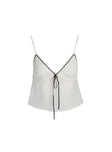 product Princess Polly Sleeveless V-Neck  Trevani Ribbon Cami Ivory