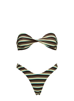 Tamrali Bikini Bottoms Brown Stripe