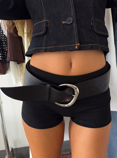 The Other Side Belt Black / Silver